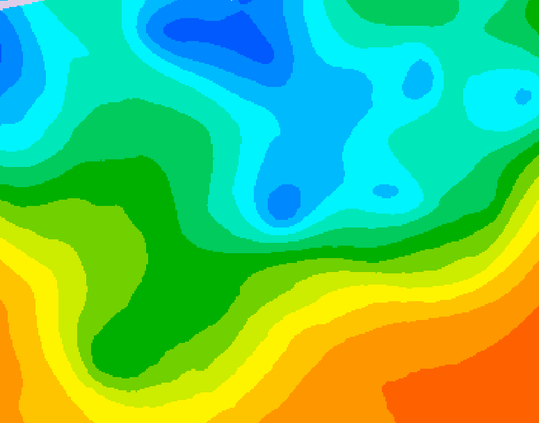 GDPS 500 millibar geopotential height 048 hour forecast chart for Canada based on 2026/05/16 0000Z data