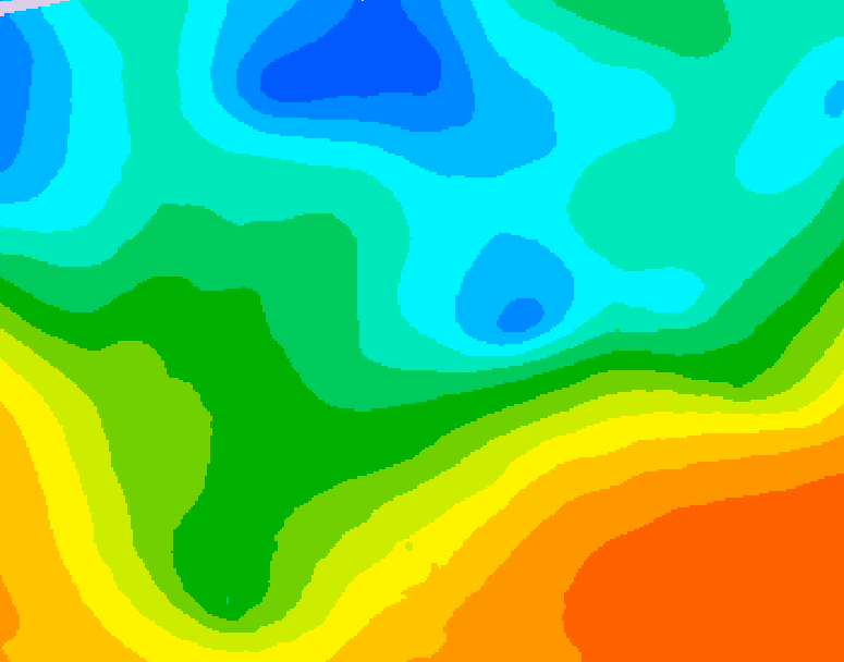 GDPS 500 millibar geopotential height 060 hour forecast chart for Canada based on 2026/05/16 0000Z data