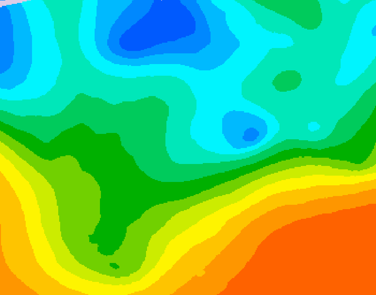 GDPS 500 millibar geopotential height 066 hour forecast chart for Canada based on 2026/05/16 0000Z data