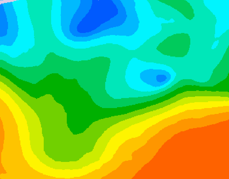 GDPS 500 millibar geopotential height 072 hour forecast chart for Canada based on 2026/05/16 0000Z data