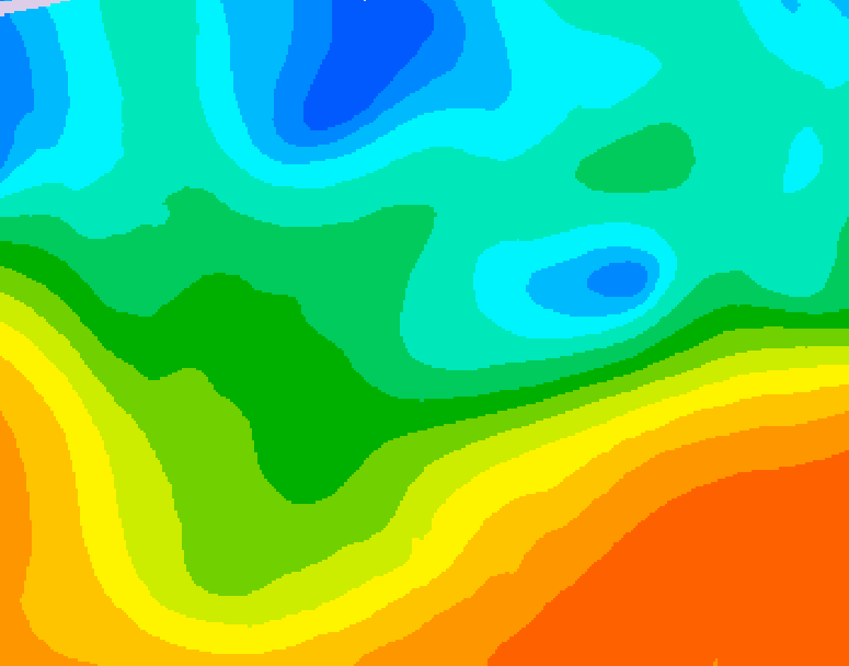 GDPS 500 millibar geopotential height 078 hour forecast chart for Canada based on 2026/05/16 0000Z data