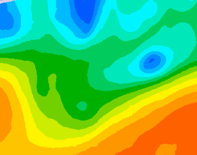 GDPS 500 millibar geopotential height 096 hour forecast chart for Canada based on 2026/05/16 0000Z data