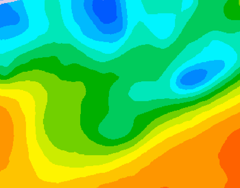 GDPS 500 millibar geopotential height 108 hour forecast chart for Canada based on 2026/05/16 0000Z data