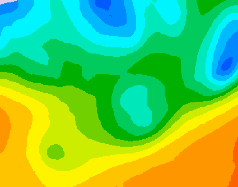 GDPS 500 millibar geopotential height 132 hour forecast chart for Canada based on 2026/05/16 0000Z data