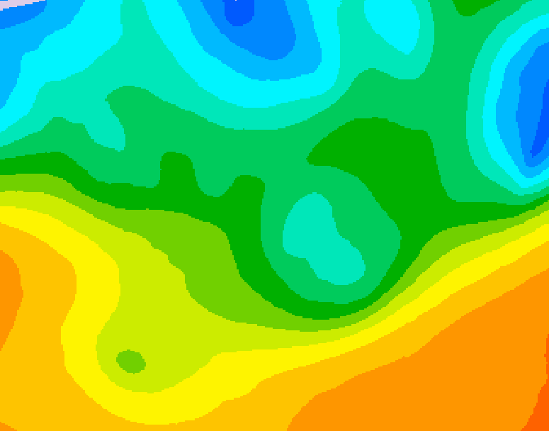GDPS 500 millibar geopotential height 138 hour forecast chart for Canada based on 2026/05/16 0000Z data