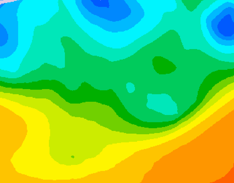 GDPS 500 millibar geopotential height 156 hour forecast chart for Canada based on 2026/05/16 0000Z data