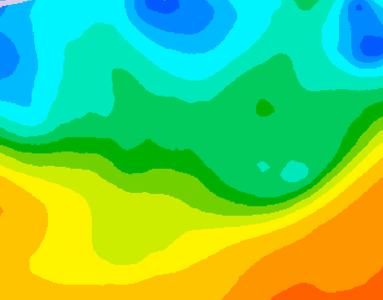 GDPS 500 millibar geopotential height 162 hour forecast chart for Canada based on 2026/05/16 0000Z data