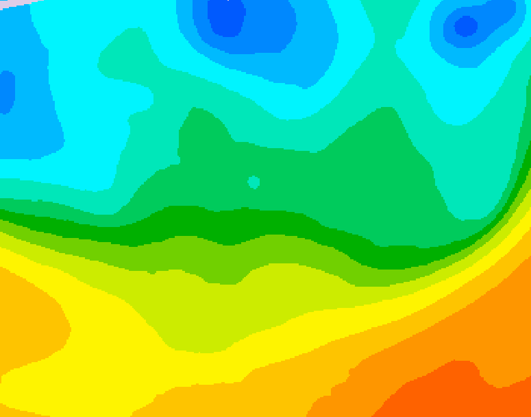 GDPS 500 millibar geopotential height 180 hour forecast chart for Canada based on 2026/05/16 0000Z data
