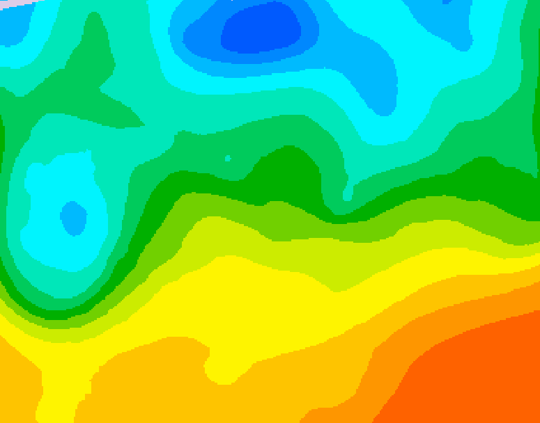 GDPS 500 millibar geopotential height 222 hour forecast chart for Canada based on 2026/05/16 0000Z data