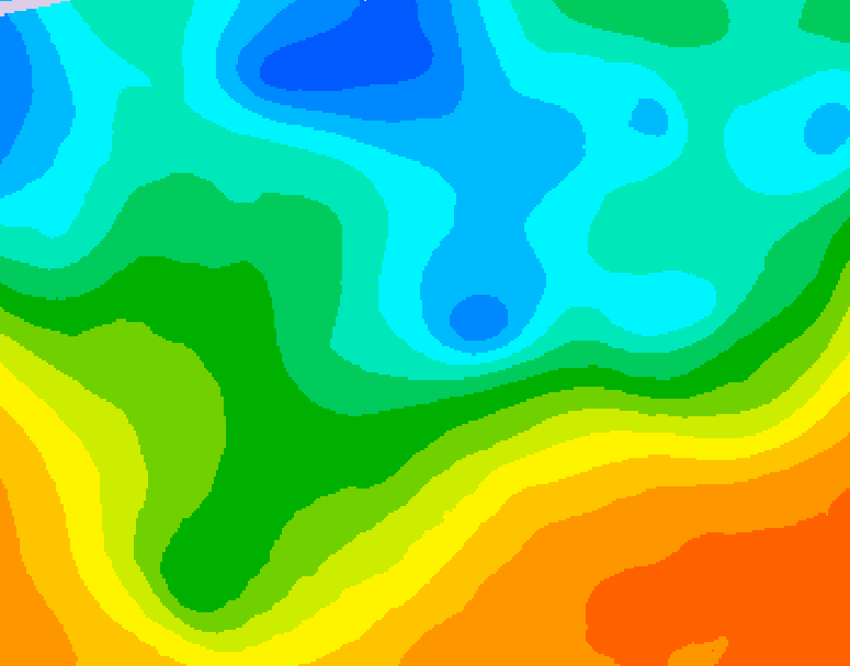 GDPS 500 millibar geopotential height 042 hour forecast chart for Canada based on 2026/05/16 1200Z data