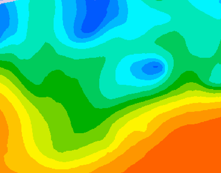 GDPS 500 millibar geopotential height 066 hour forecast chart for Canada based on 2026/05/16 1200Z data