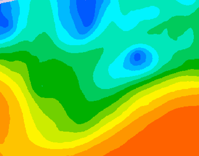 GDPS 500 millibar geopotential height 078 hour forecast chart for Canada based on 2026/05/16 1200Z data