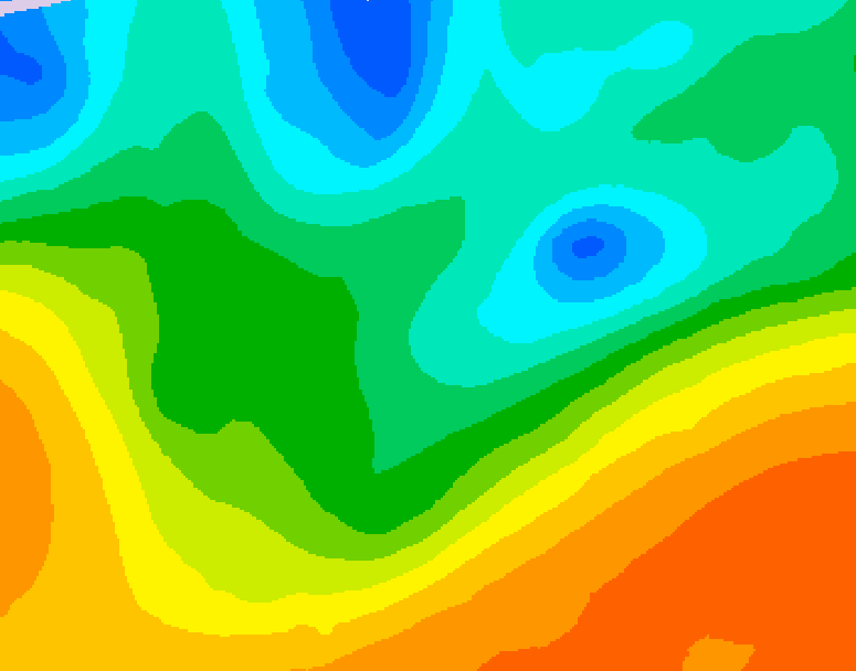 GDPS 500 millibar geopotential height 084 hour forecast chart for Canada based on 2026/05/16 1200Z data