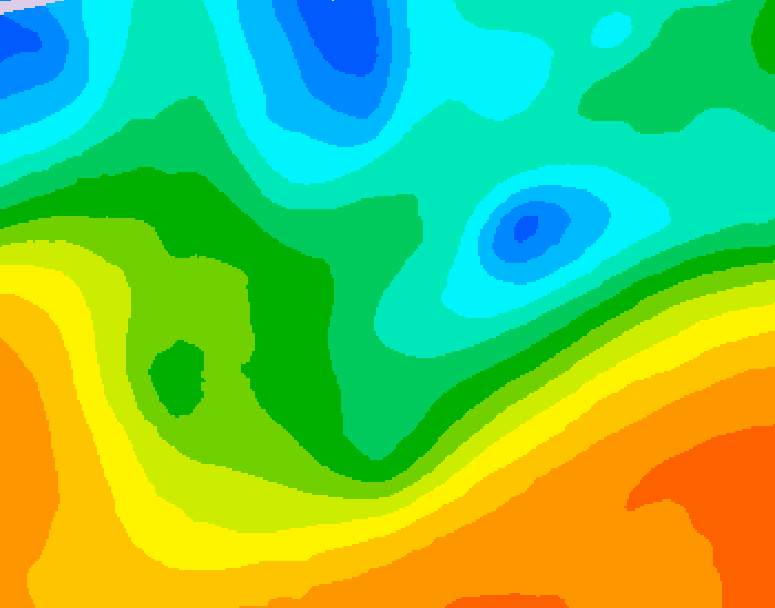 GDPS 500 millibar geopotential height 090 hour forecast chart for Canada based on 2026/05/16 1200Z data
