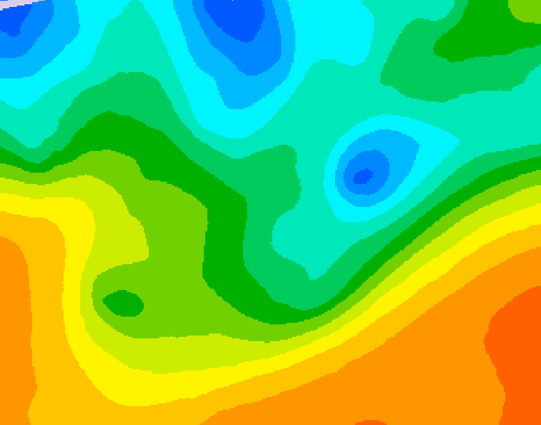 GDPS 500 millibar geopotential height 102 hour forecast chart for Canada based on 2026/05/16 1200Z data
