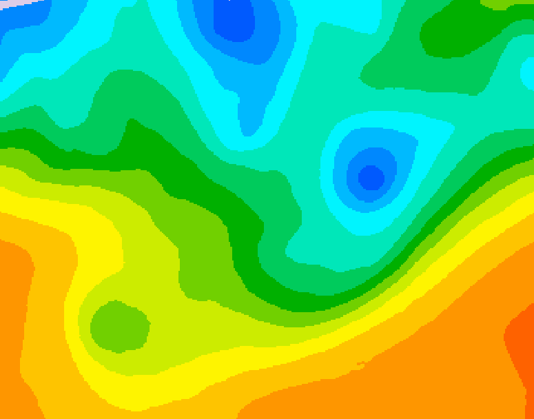GDPS 500 millibar geopotential height 114 hour forecast chart for Canada based on 2026/05/16 1200Z data