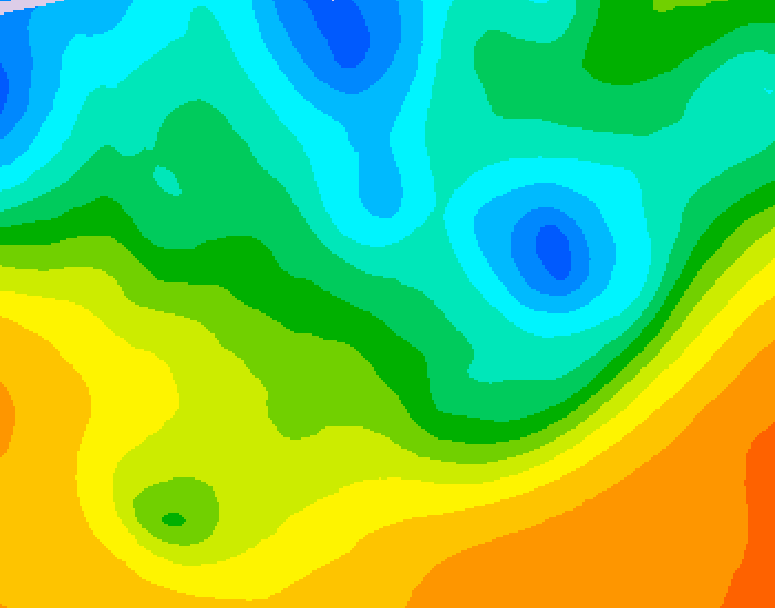 GDPS 500 millibar geopotential height 126 hour forecast chart for Canada based on 2026/05/16 1200Z data