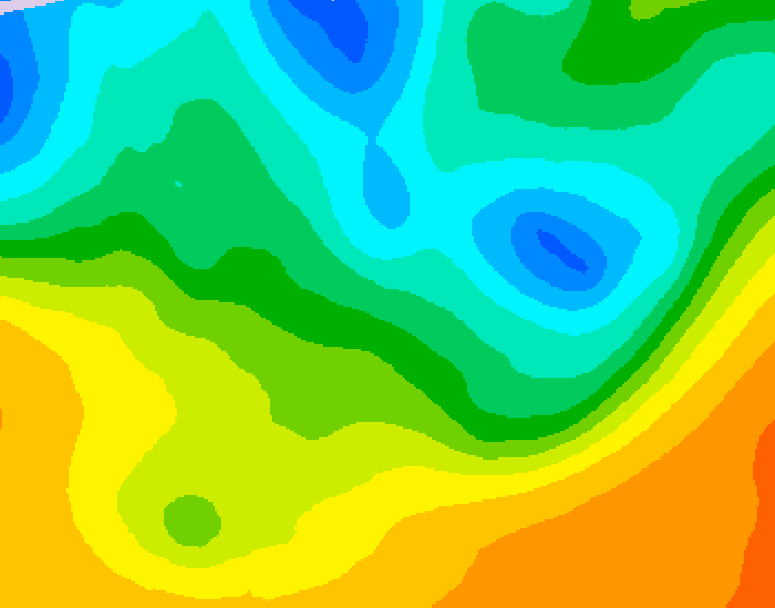 GDPS 500 millibar geopotential height 132 hour forecast chart for Canada based on 2026/05/16 1200Z data