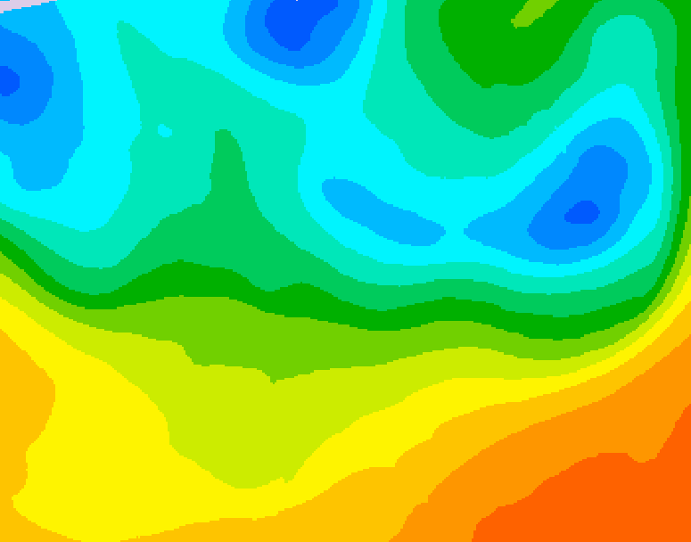 GDPS 500 millibar geopotential height 156 hour forecast chart for Canada based on 2026/05/16 1200Z data