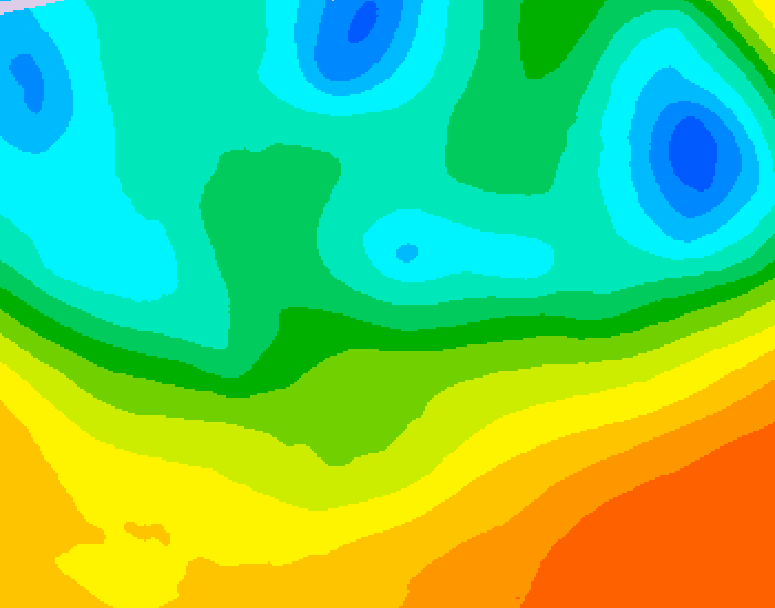 GDPS 500 millibar geopotential height 180 hour forecast chart for Canada based on 2026/05/16 1200Z data
