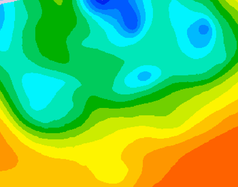 GDPS 500 millibar geopotential height 216 hour forecast chart for Canada based on 2026/05/16 1200Z data