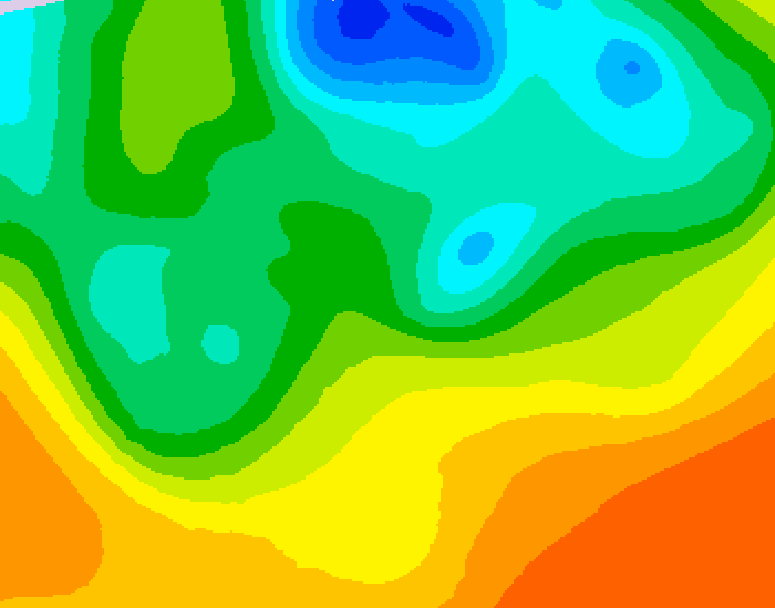 GDPS 500 millibar geopotential height 228 hour forecast chart for Canada based on 2026/05/16 1200Z data