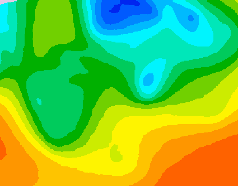 GDPS 500 millibar geopotential height 234 hour forecast chart for Canada based on 2026/05/16 1200Z data