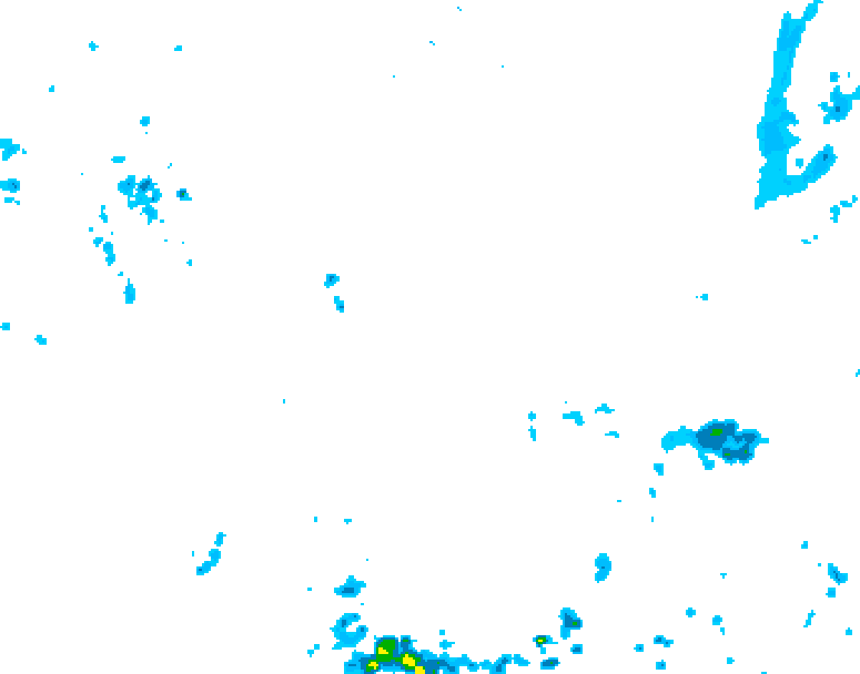 GDPS precipitation 132 hour forecast chart for Canada based on 2026/05/16 0000Z data