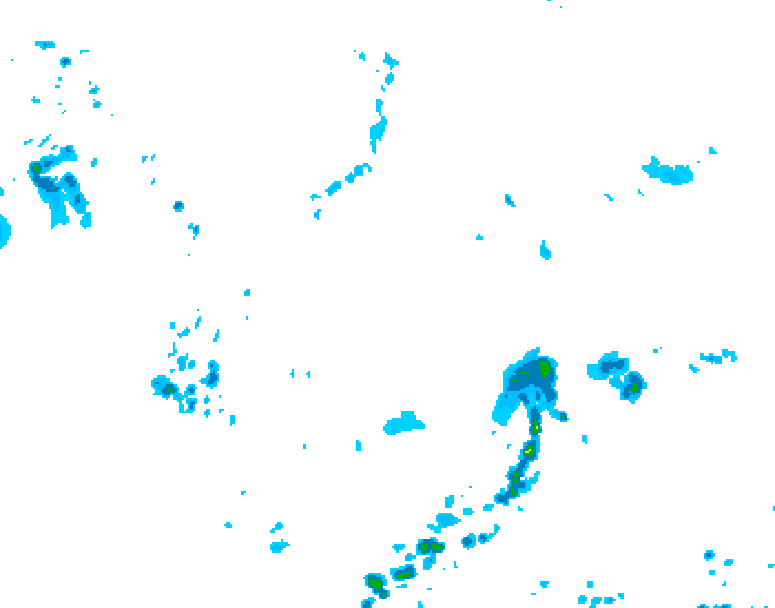 GDPS precipitation 084 hour forecast chart for Canada based on 2026/05/16 1200Z data