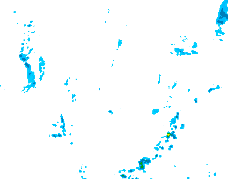 GDPS precipitation 108 hour forecast chart for Canada based on 2026/05/16 1200Z data