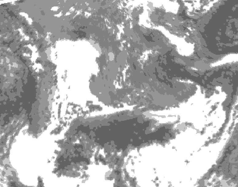 GDPS total cloud 054 hour forecast chart for Canada based on 2026/05/16 0000Z data