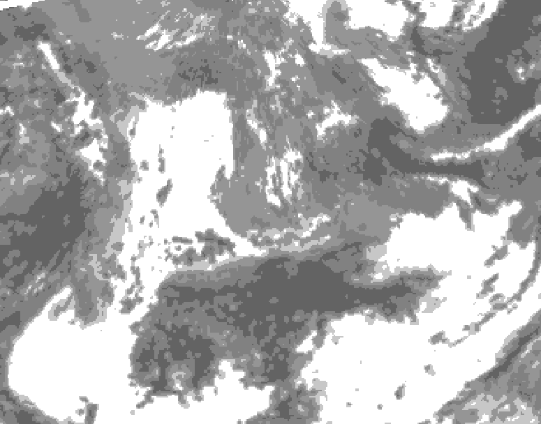 GDPS total cloud 060 hour forecast chart for Canada based on 2026/05/16 0000Z data