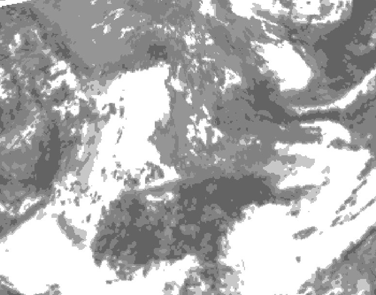 GDPS total cloud 066 hour forecast chart for Canada based on 2026/05/16 0000Z data