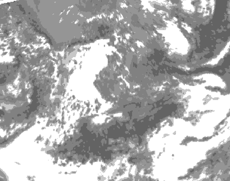 GDPS total cloud 072 hour forecast chart for Canada based on 2026/05/16 0000Z data