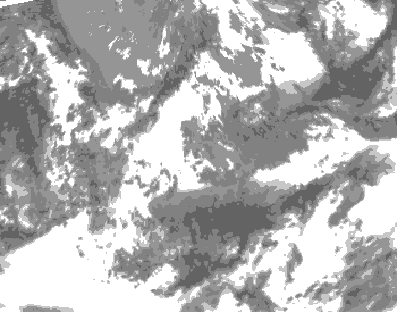 GDPS total cloud 090 hour forecast chart for Canada based on 2026/05/16 0000Z data