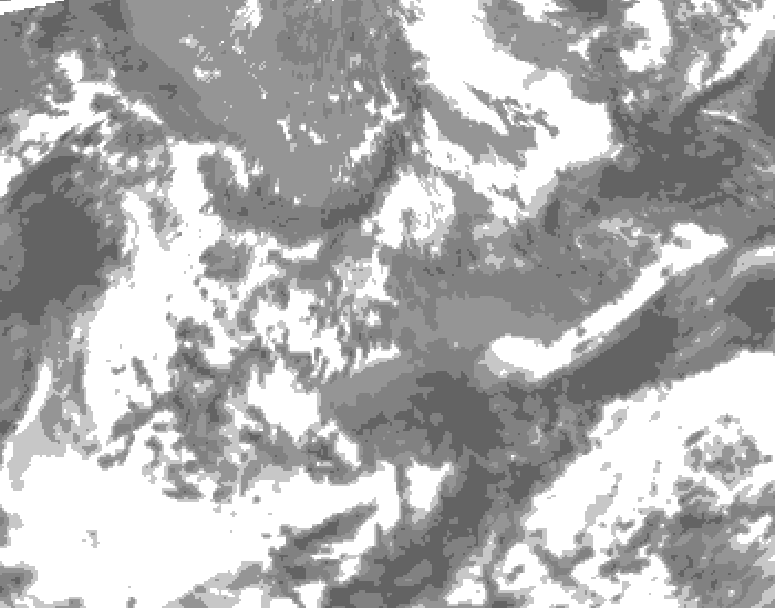 GDPS total cloud 108 hour forecast chart for Canada based on 2026/05/16 0000Z data