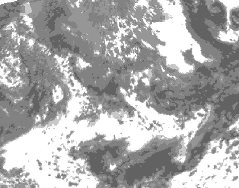 GDPS total cloud 168 hour forecast chart for Canada based on 2026/05/16 0000Z data