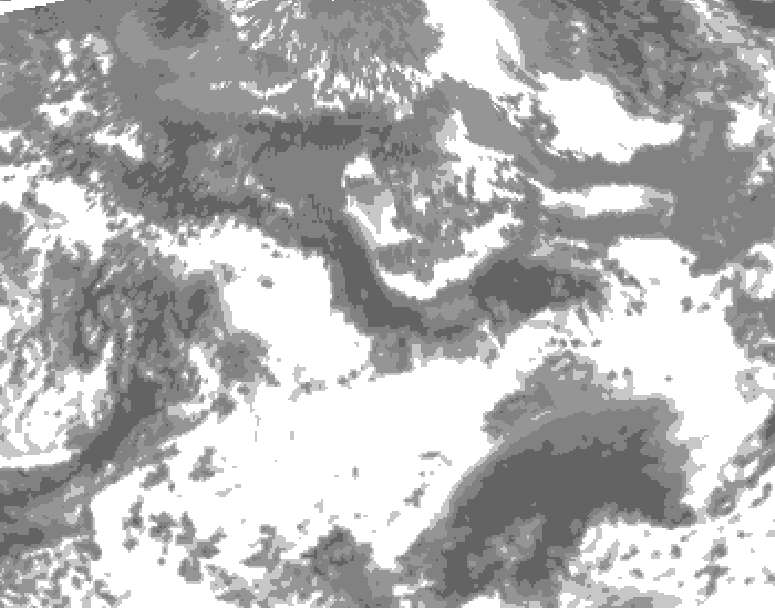 GDPS total cloud 216 hour forecast chart for Canada based on 2026/05/16 0000Z data