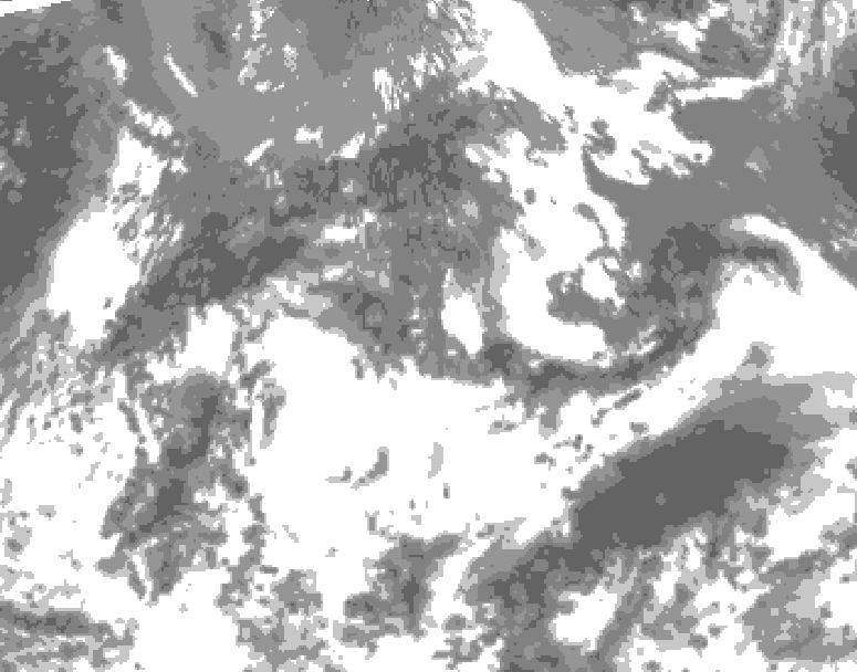 GDPS total cloud 240 hour forecast chart for Canada based on 2026/05/16 0000Z data