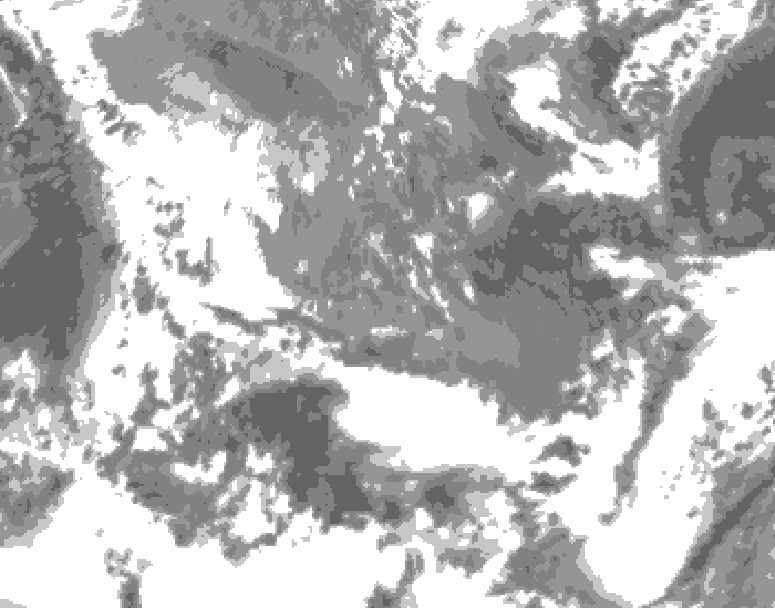 GDPS total cloud 024 hour forecast chart for Canada based on 2026/05/16 1200Z data