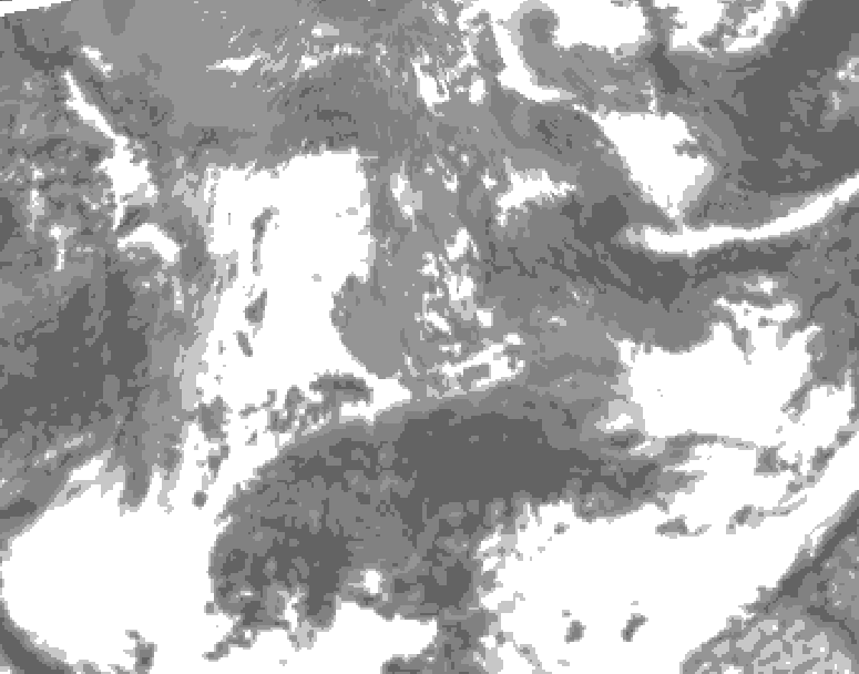 GDPS total cloud 048 hour forecast chart for Canada based on 2026/05/16 1200Z data