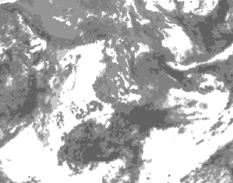 GDPS total cloud 054 hour forecast chart for Canada based on 2026/05/16 1200Z data