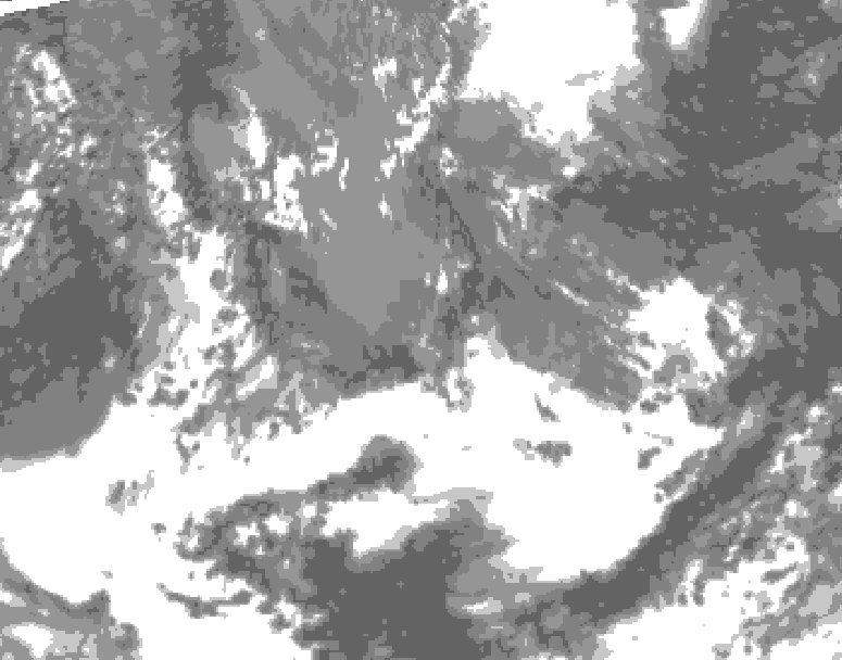 GDPS total cloud 138 hour forecast chart for Canada based on 2026/05/16 1200Z data