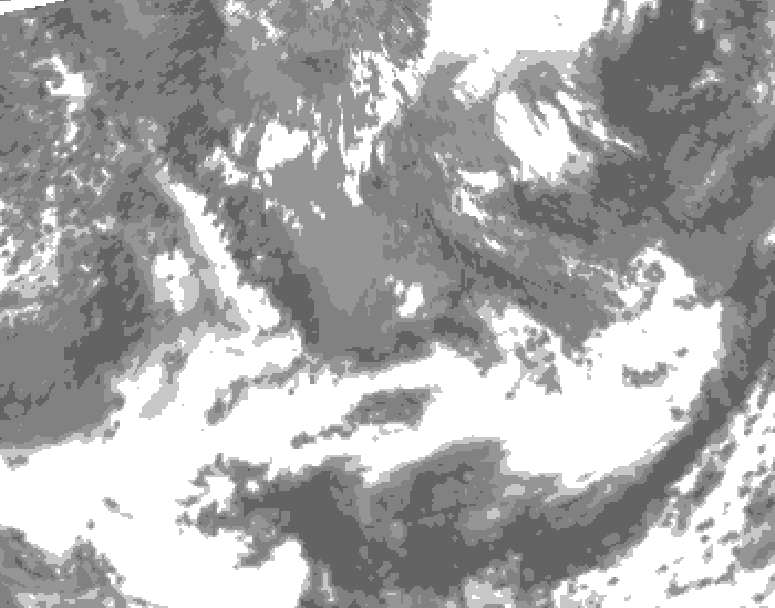 GDPS total cloud 150 hour forecast chart for Canada based on 2026/05/16 1200Z data