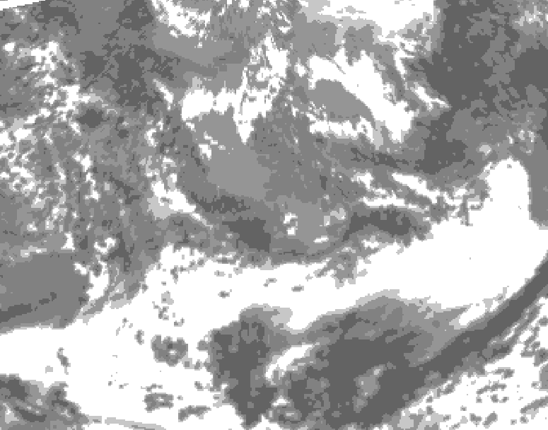 GDPS total cloud 162 hour forecast chart for Canada based on 2026/05/16 1200Z data