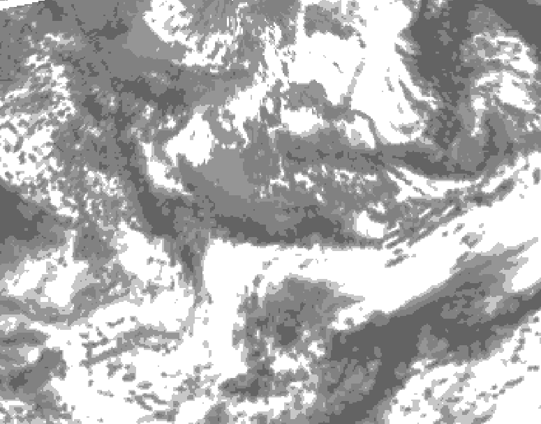 GDPS total cloud 180 hour forecast chart for Canada based on 2026/05/16 1200Z data