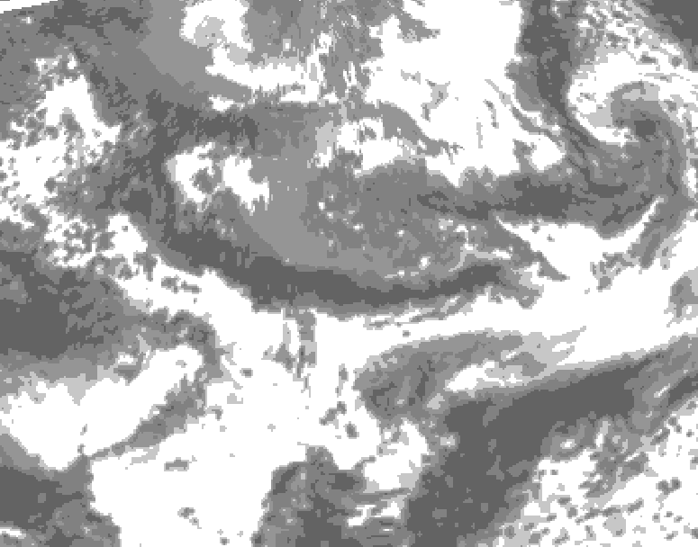 GDPS total cloud 192 hour forecast chart for Canada based on 2026/05/16 1200Z data