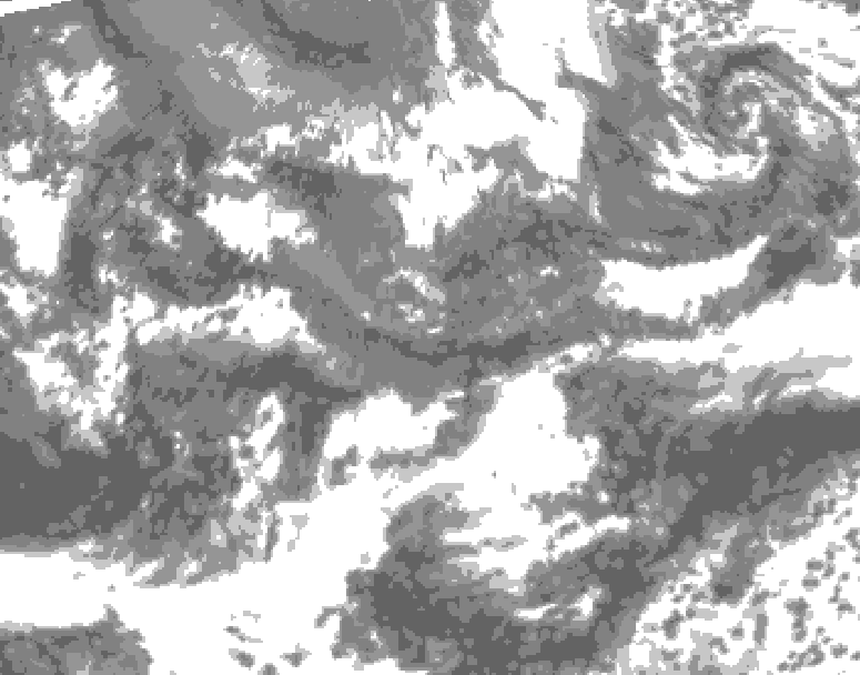 GDPS total cloud 216 hour forecast chart for Canada based on 2026/05/16 1200Z data