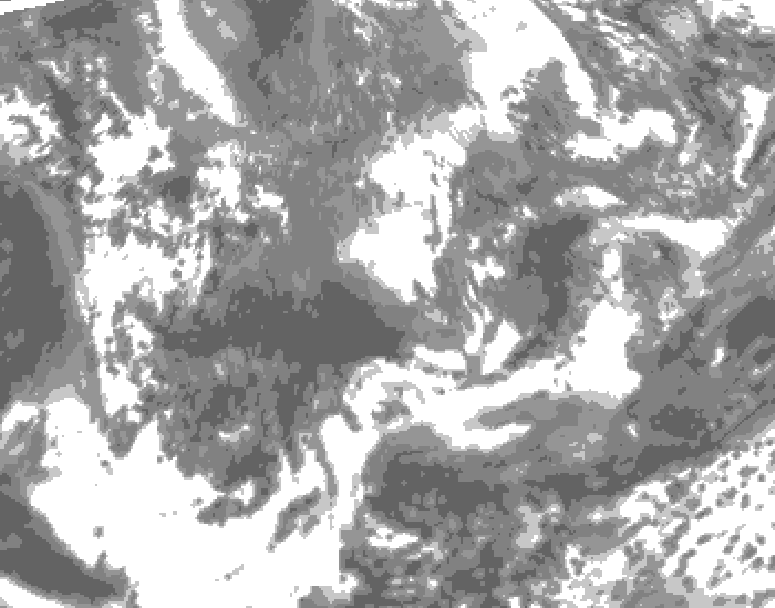 GDPS total cloud 240 hour forecast chart for Canada based on 2026/05/16 1200Z data