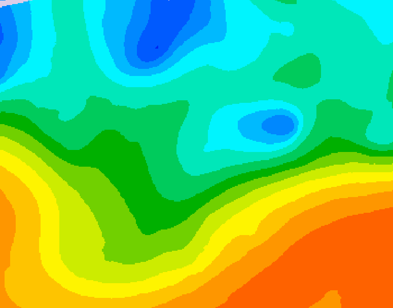 GDPS 500 millibar geopotential height 054 hour forecast chart for Canada based on 2026/05/17 0000Z data